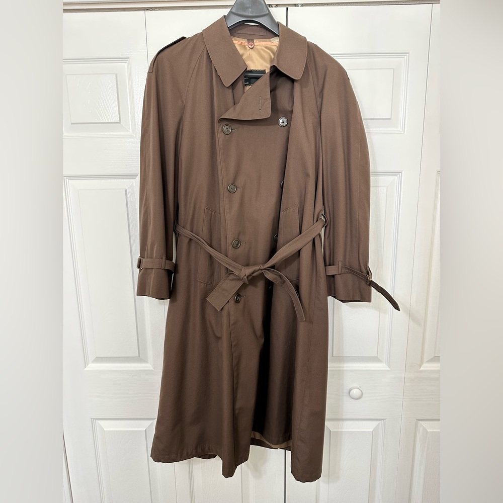 Pierre Cardin, Men’s 38R Trench Coat,dark olive